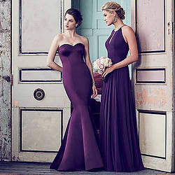 dark lilac bridesmaid dresses