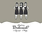 DIY Will you be my bridesmaid? Card - Girls Checkboxes