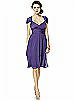 Twist Wrap Dress w/ Chiffon Overskirt: Short