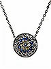 CZ Evil Eye Pendant Necklace