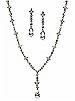 Bridal Necklace and Drop Earring Set