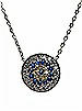 CZ Evil Eye Pendant Necklace