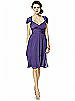 Twist Wrap Dress w/ Chiffon Overskirt: Short