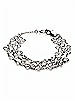 Three Row Floating CZ Bracelet